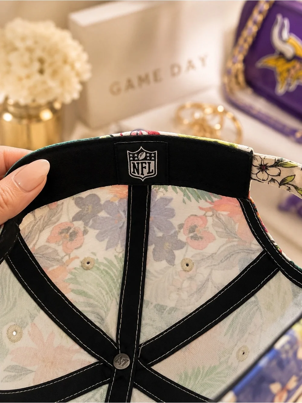 ’47 Brand Minnesota Vikings Floral Tropical Women’s Adjustable Hat